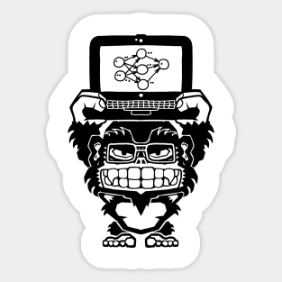 Ikari Monkey Neural Network Trainer Sticker